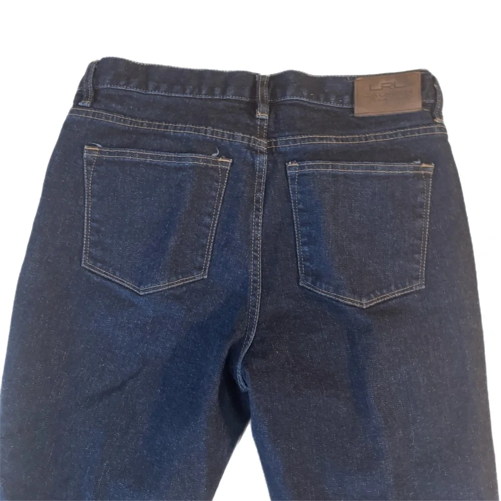 Lauren Ralph Lauren Straight Dark Denim Blue Jean